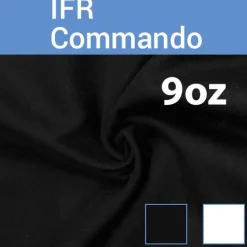 9oz. Fire Retardant Duvetyne/Commando Cloth - Sewn Drape Panel w/ 4