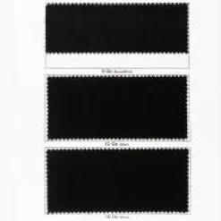 12oz. Fire Retardant Duvetyne/Commando Cloth - Sewn Drape Panel w/ 4" Rod Pockets - 18ft in Black
