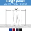 23 oz. Inherently Fire Retardant Polyester Velour - Sewn Drape Panel 60" Wide w/ 4" Rod Pockets - 20ft