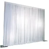 6-Panel Black Anodized Pipe and Drape Kit / Backdrop - 8 Feet Tall (Non-Adjustable)