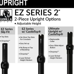 10-Panel Black Anodized Pipe and Drape Kit / Backdrop - 8-14 Feet Tall (Adjustable)