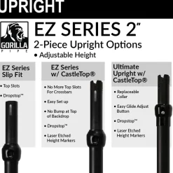 5-Panel Black Anodized Pipe and Drape Kit / Backdrop - 8-14 Feet Tall (Adjustable)