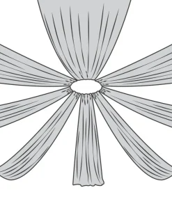 8-Panel Ceiling Draping Kit - HARDWARE ONLY