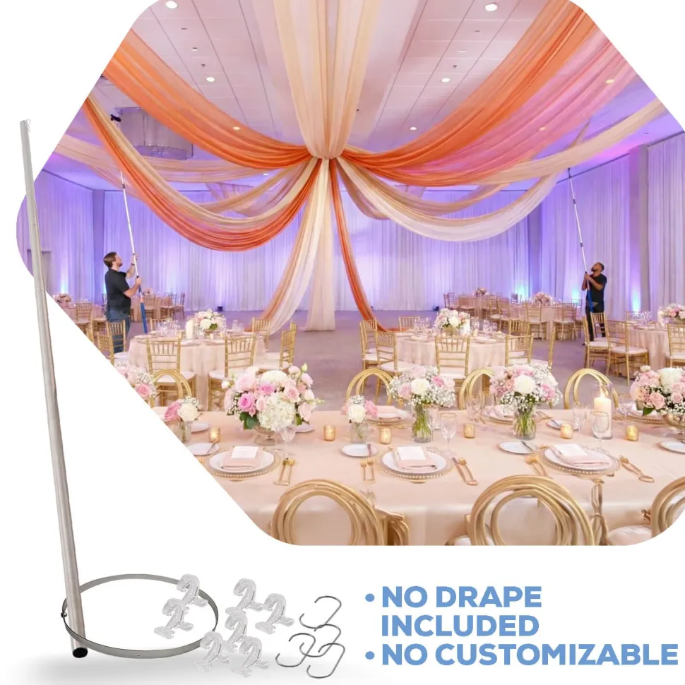 12-Panel Ceiling Draping Kit - HARDWARE ONLY
