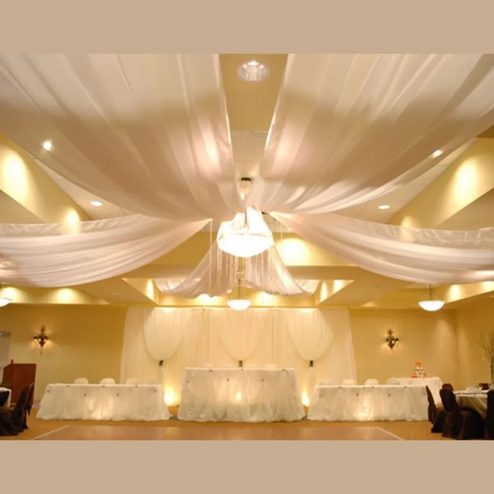 6-Panel 30ft Starburst Ceiling Draping Kit (62 Feet Wide)