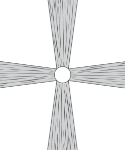 4-Panel 30ft Starburst Ceiling Draping Kit (62 Feet Wide)