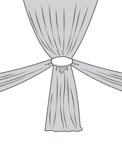 4-Panel 30ft Starburst Ceiling Draping Kit (62 Feet Wide)