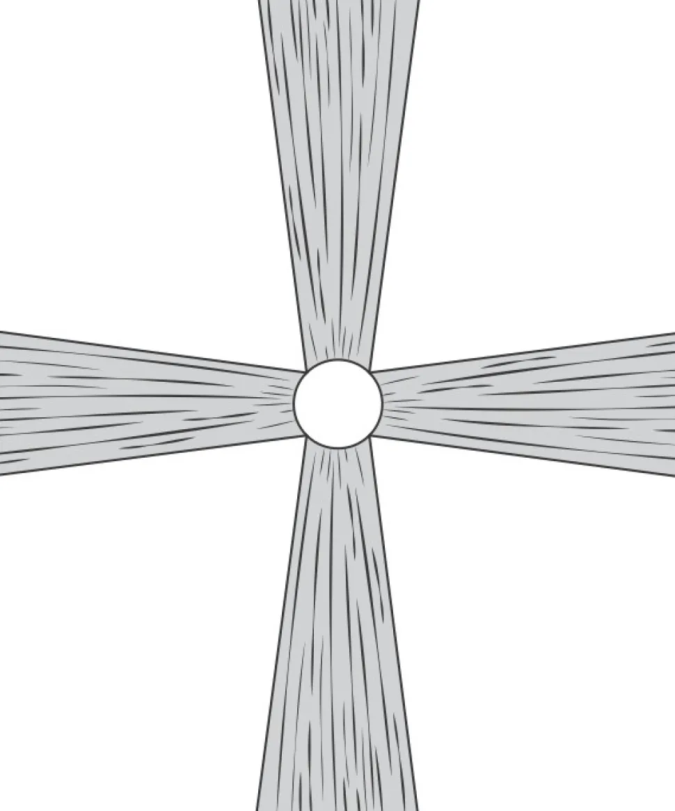 4-Panel 21ft Starburst Ceiling Draping Kit (44 Feet Wide)