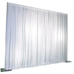 3-Panel Pipe and Drape Kit / Backdrop - 8ft Tall (Non-Adjustable - 1.5" Break Apart Uprights)