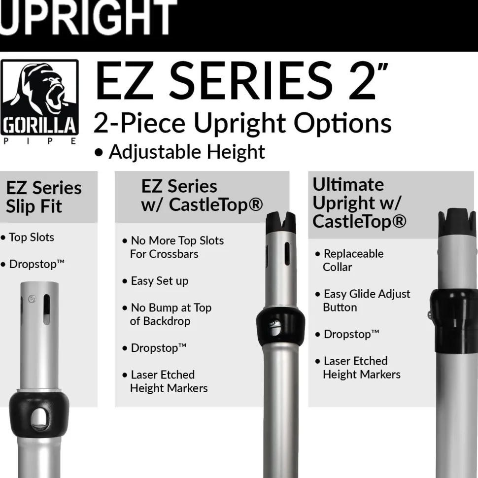 20-Panel Pipe and Drape Kit / Backdrop - 8-14 Feet Tall (Adjustable)