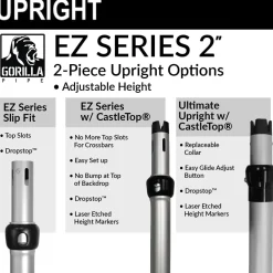 2-Panel Pipe and Drape Kit / Backdrop - 6-10 Feet Tall (Adjustable)