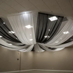 10-Panel Starburst 21ft Ceiling Draping Kit (44 Feet Wide)