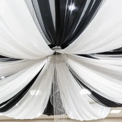 10-Panel Starburst 21ft Ceiling Draping Kit (44 Feet Wide)