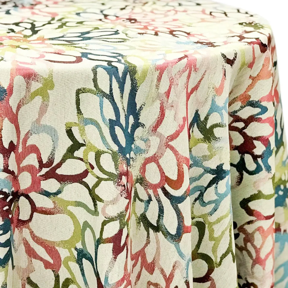 Perennial Reversible Tablecloth by Eastern Mills - Navy/Ivory - Many Size Options