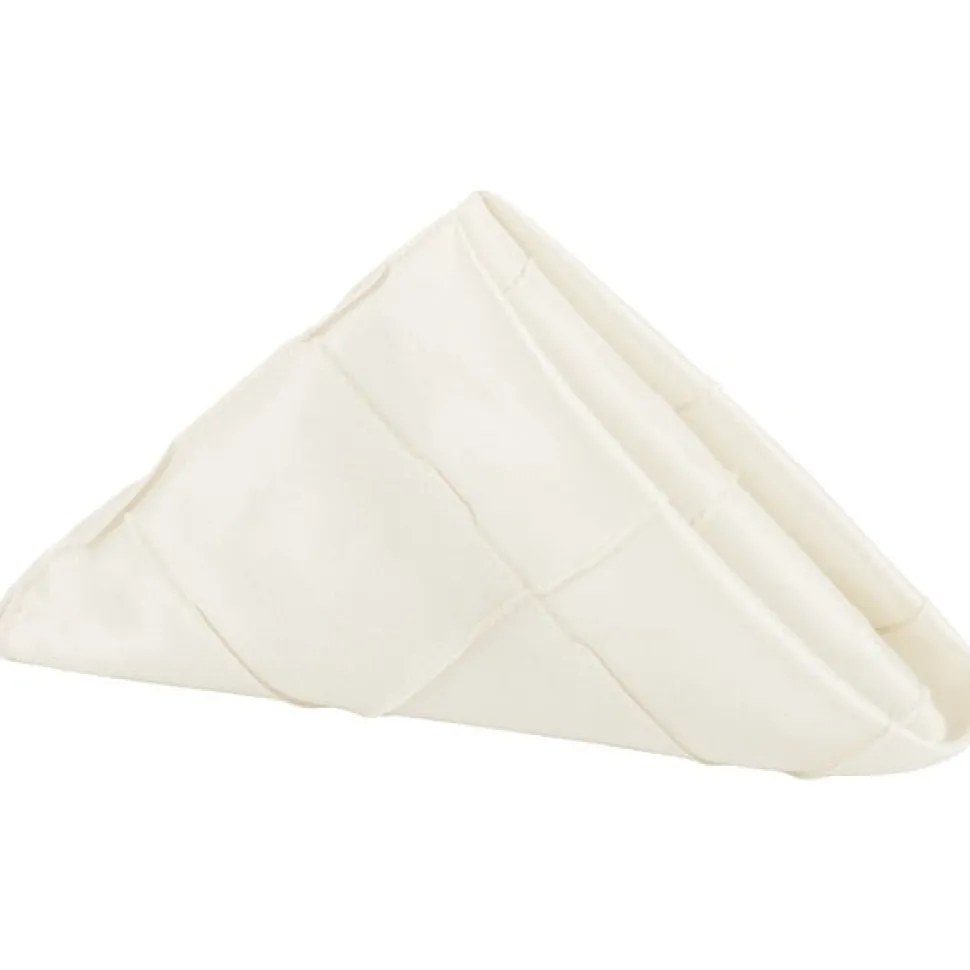 Pintuck Taffeta Napkins - Ivory