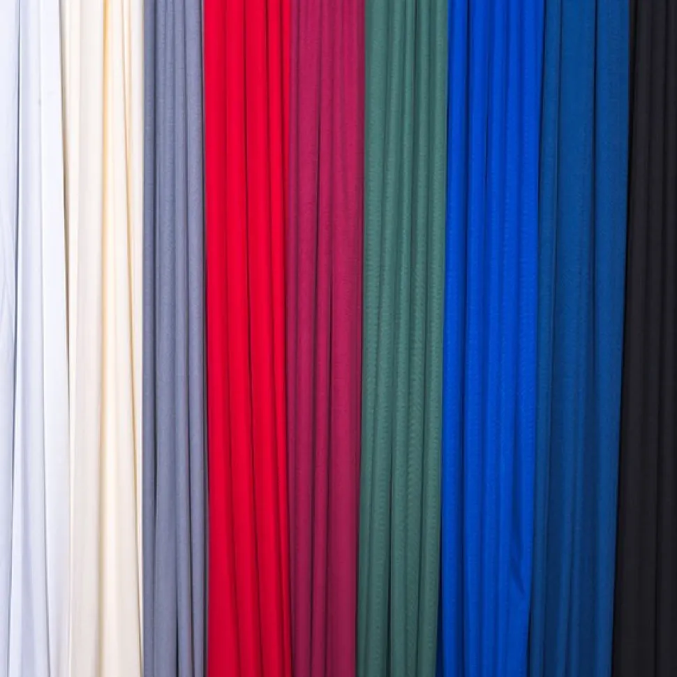 Poly Premier Plus "Poly Satin" Cloth Drape Panel w/ Sewn Rod Pocket by Eastern Mills - 3ft (12ft Wide!)