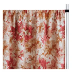 Pomegranate Florence Curtain Panel w/ 4" Rod Pocket - 116" Wide - Many Size Options