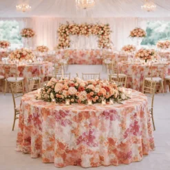 Pomegranate Florence Jacquard Tablecloth - Multiple Size Options