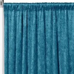 Premade Velvet Backdrop Curtain 16ft Long x 52in Wide in Peacock Teal