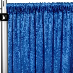 Premade Velvet Backdrop Curtain 16ft Long x 52in Wide in Royal Blue