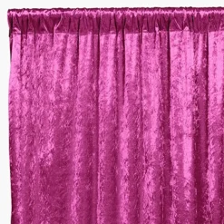 Premade Velvet Backdrop Curtain 10ft Long x 52in Wide in Magenta