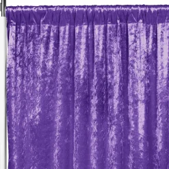 Premade Velvet Backdrop Curtain 8ft Long x 52in Wide in Purple