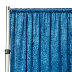 Premade Velvet Backdrop Curtain 18ft Long x 52in Wide in Dark Teal