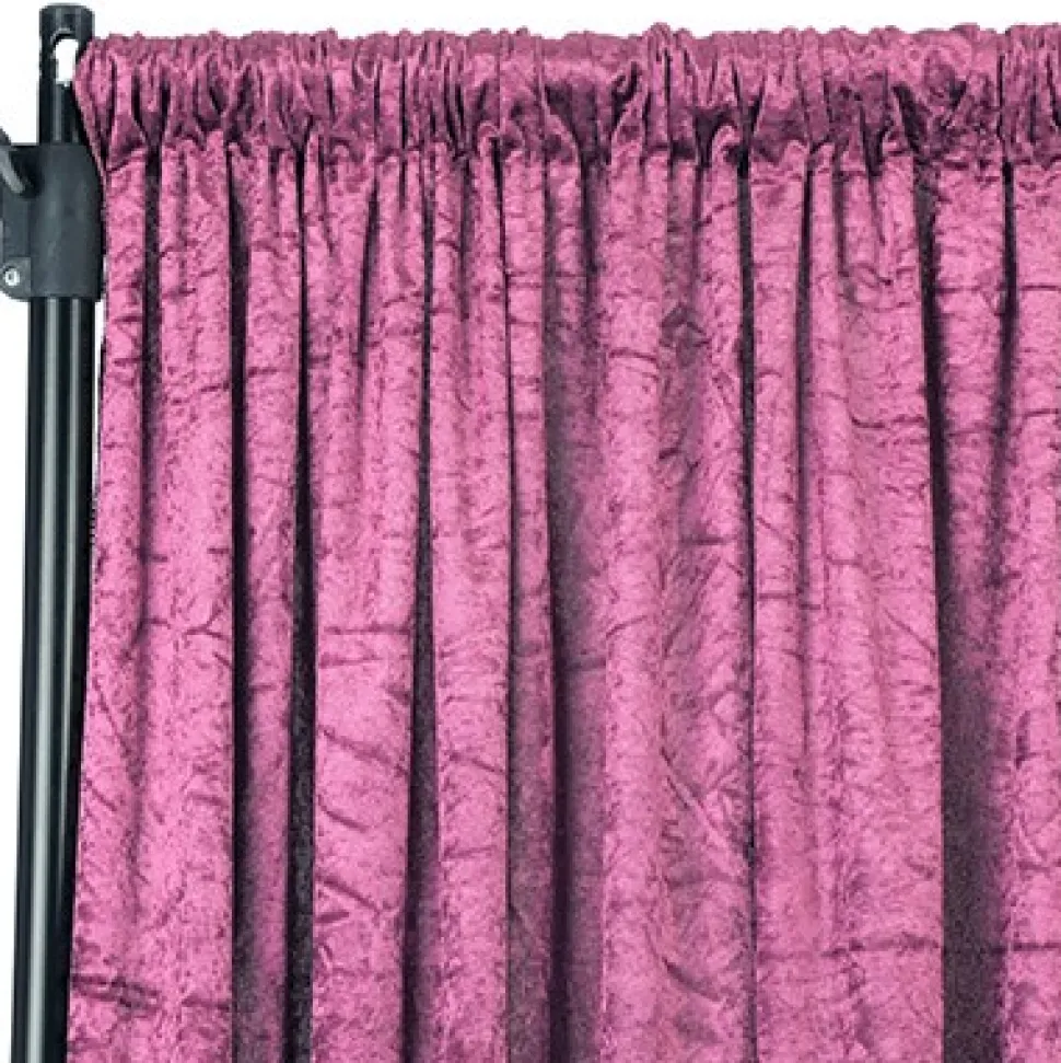 Premade Velvet Backdrop Curtain 16ft Long x 52in Wide in Violet