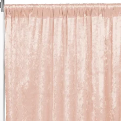 Premade Velvet Backdrop Curtain 14ft Long x 52in Wide in Blush/Rose Gold