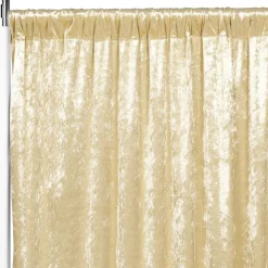 Premade Velvet Backdrop Curtain 14ft Long x 52in Wide in Champagne