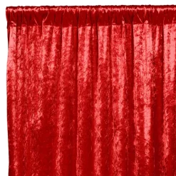 Premade Velvet Backdrop Curtain 14ft Long x 52in Wide in Red