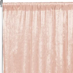Premade Velvet Backdrop Curtain 12ft Long x 52in Wide in Blush/Rose Gold