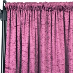 Premade Velvet Backdrop Curtain 12ft Long x 52in Wide in Violet