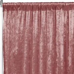 Premade Velvet Backdrop Curtain 10ft Long x 52in Wide in Dark Dusty Rose/Mauve