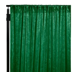 Premade Velvet Backdrop Curtain 10ft Long x 52in Wide in Forest Green