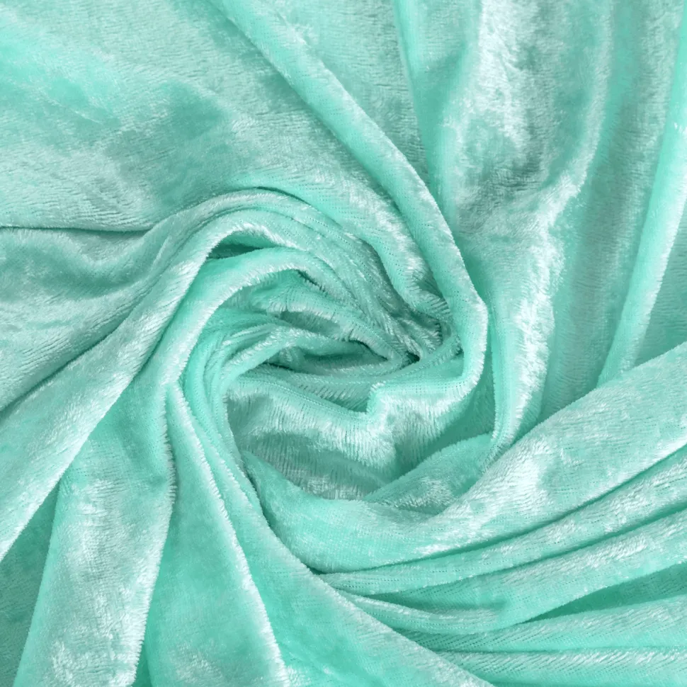 Premade Velvet Table Runner - Light Turquoise