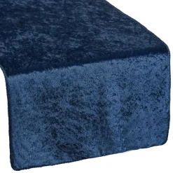 Premade Velvet Table Runner - Navy Blue
