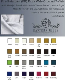 Premium Criss-Cross Curtain 1 Panel Backdrop - Height: 6-14ft
