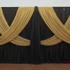 Premium Criss-Cross Curtain 2 Panel Backdrop - Height: 6-14ft