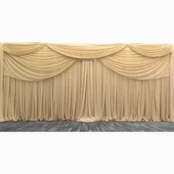 Premium Double Valance 2 Panel Backdrop - Height: 8-20ft