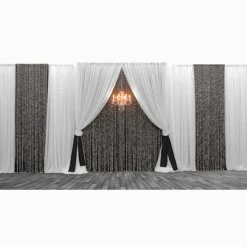 Premium Mixed Custom 3 Panel Backdrop - Height: 8-20ft