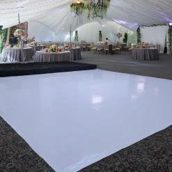 Premium Vinyl Dance Floor Wrap - White Gloss & Matte - Multiple Sizes