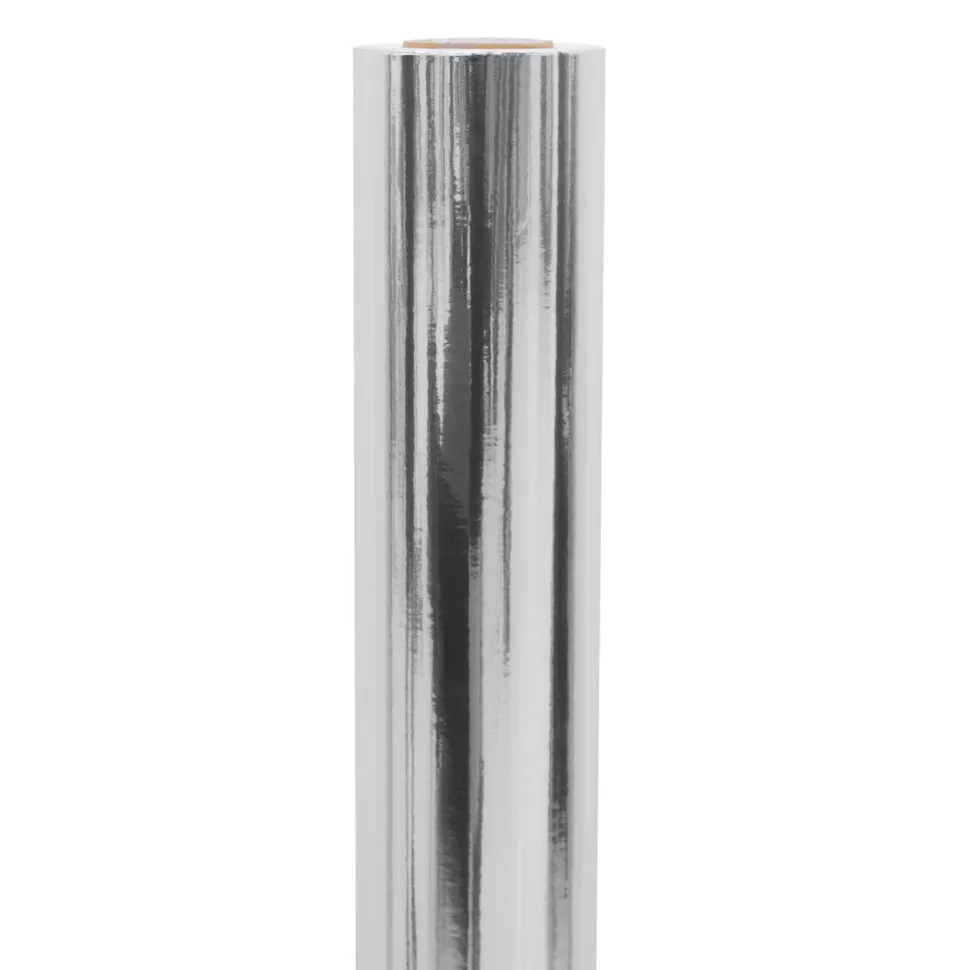 Premium Vinyl Dance Floor Wrap Roll - Silver Mirror