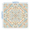 Premium Vinyl Dance Floor Wrap Custom Size - Geometric Mandala Ornate