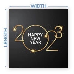 Premium Vinyl Dance Floor Wrap Custom Size - New Year's Day 2023