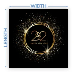 Premium Vinyl Dance Floor Wrap Custom Size - New Year's Day Custom Year
