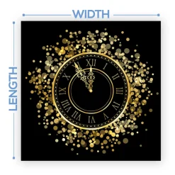 Premium Vinyl Dance Floor Wrap Custom Size - New Year's Day Strike Of The Clock