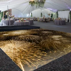 Premium Vinyl Dance Floor Wrap Custom Size - New Year's Day Feel The Spark