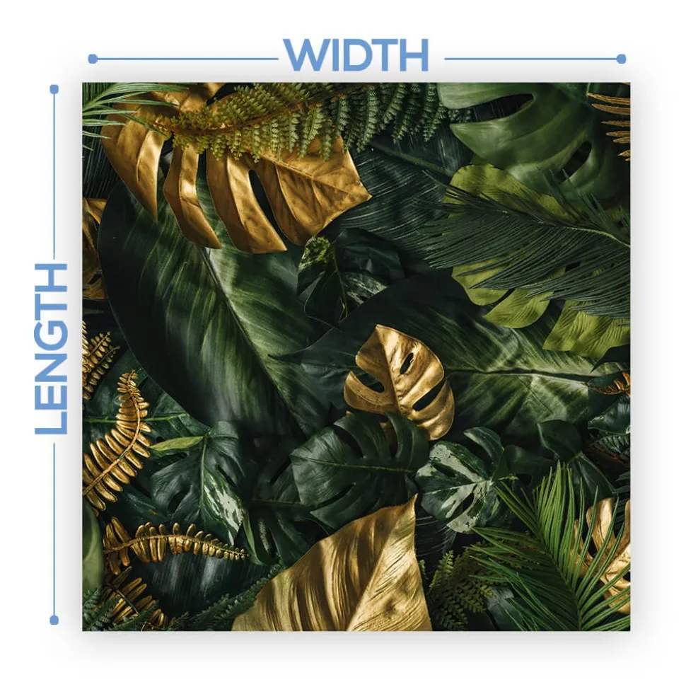 Premium Vinyl Dance Floor Wrap Custom Size - Tropical Gold Oasis