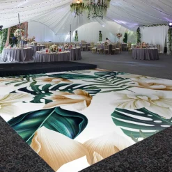 Premium Vinyl Dance Floor Wrap Custom Size - Tropical La Palma